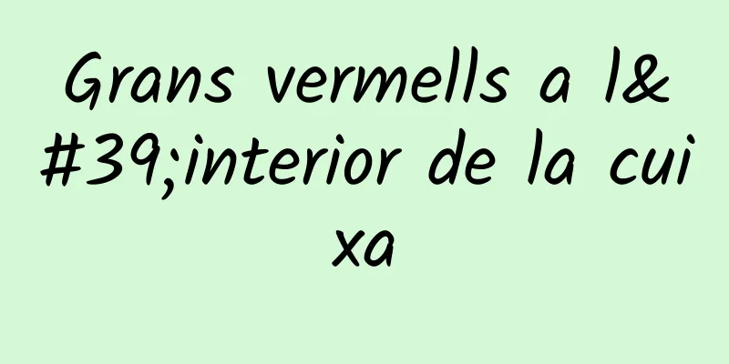 Grans vermells a l'interior de la cuixa