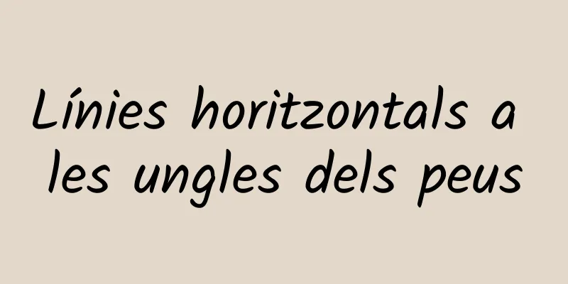 Línies horitzontals a les ungles dels peus
