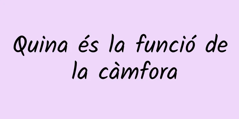 Quina és la funció de la càmfora
