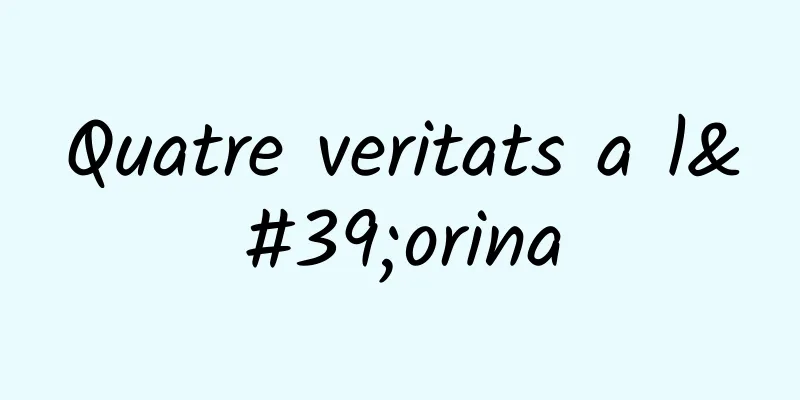 Quatre veritats a l'orina