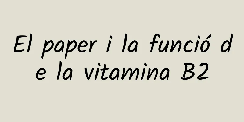 El paper i la funció de la vitamina B2