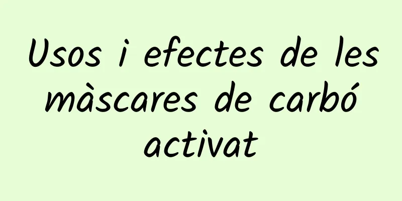 Usos i efectes de les màscares de carbó activat