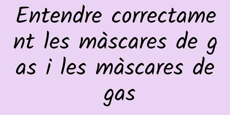 Entendre correctament les màscares de gas i les màscares de gas