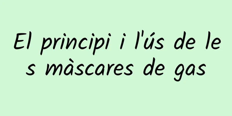 El principi i l'ús de les màscares de gas