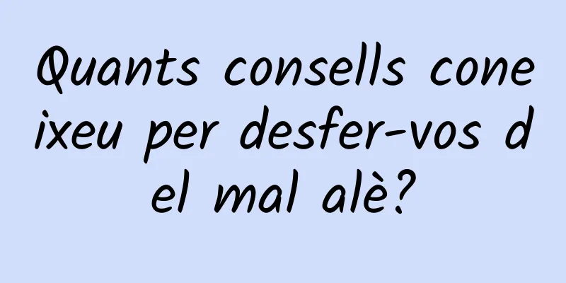 Quants consells coneixeu per desfer-vos del mal alè?