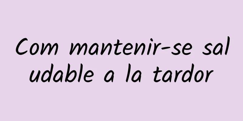Com mantenir-se saludable a la tardor