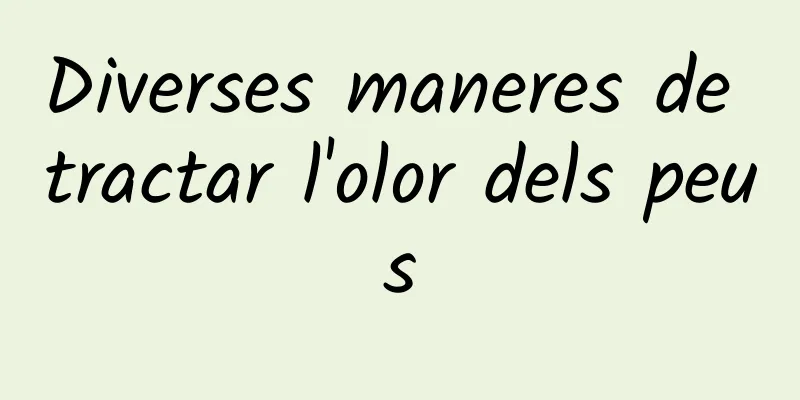Diverses maneres de tractar l'olor dels peus