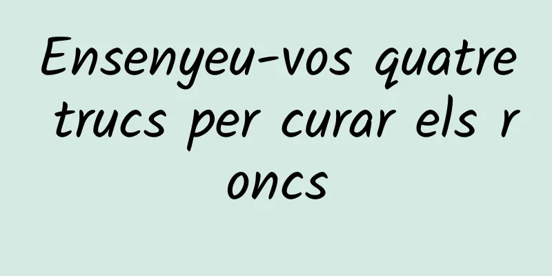 Ensenyeu-vos quatre trucs per curar els roncs