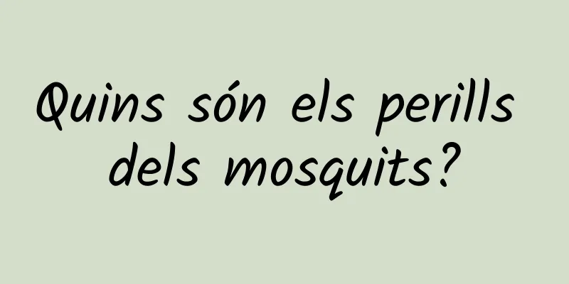 Quins són els perills dels mosquits?