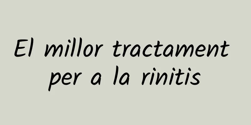 El millor tractament per a la rinitis