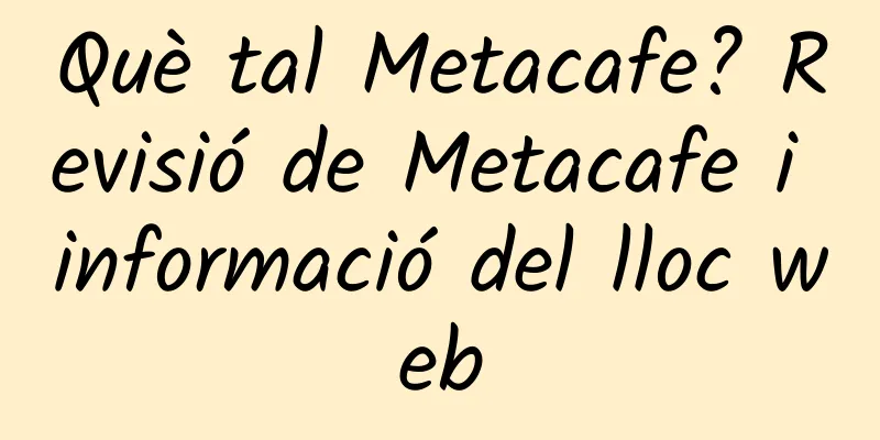 Què tal Metacafe? Revisió de Metacafe i informació del lloc web