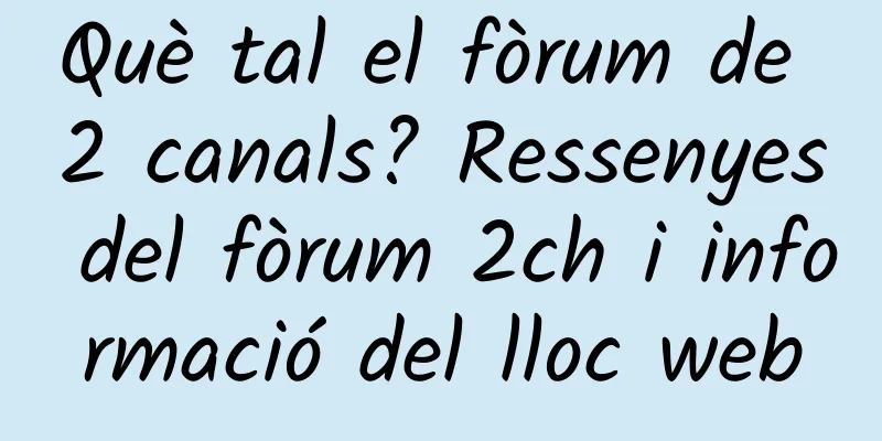 Què tal el fòrum de 2 canals? Ressenyes del fòrum 2ch i informació del lloc web
