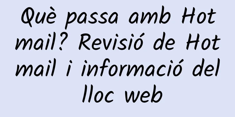 Què passa amb Hotmail? Revisió de Hotmail i informació del lloc web