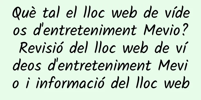 Què tal el lloc web de vídeos d'entreteniment Mevio? Revisió del lloc web de vídeos d'entreteniment Mevio i informació del lloc web