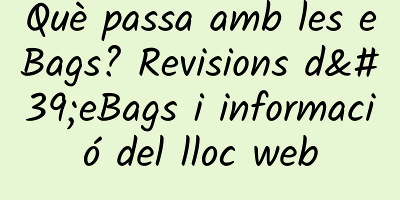 Què passa amb les eBags? Revisions d'eBags i informació del lloc web