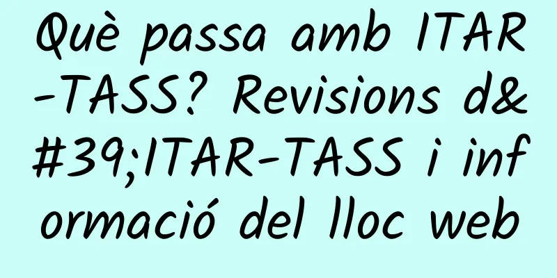 Què passa amb ITAR-TASS? Revisions d'ITAR-TASS i informació del lloc web