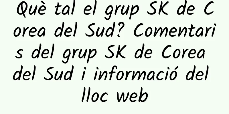Què tal el grup SK de Corea del Sud? Comentaris del grup SK de Corea del Sud i informació del lloc web