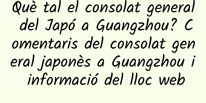 Què tal el consolat general del Japó a Guangzhou? Comentaris del consolat general japonès a Guangzhou i informació del lloc web