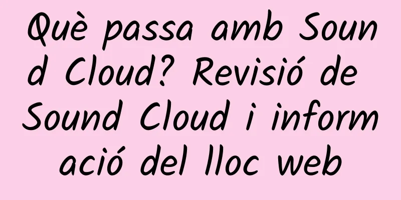 Què passa amb Sound Cloud? Revisió de Sound Cloud i informació del lloc web