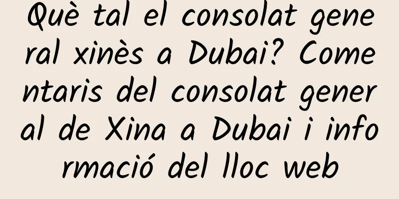 Què tal el consolat general xinès a Dubai? Comentaris del consolat general de Xina a Dubai i informació del lloc web
