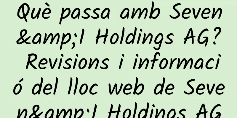 Què passa amb Seven&I Holdings AG? Revisions i informació del lloc web de Seven&I Holdings AG