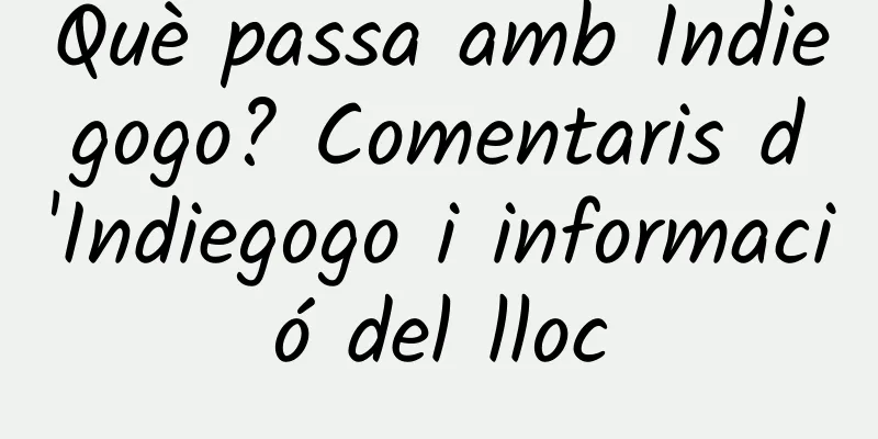 Què passa amb Indiegogo? Comentaris d'Indiegogo i informació del lloc
