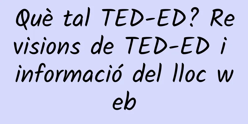 Què tal TED-ED? Revisions de TED-ED i informació del lloc web