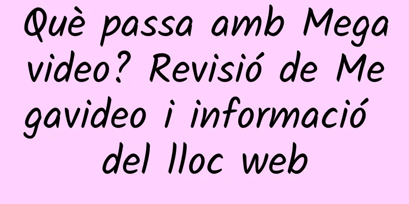 Què passa amb Megavideo? Revisió de Megavideo i informació del lloc web