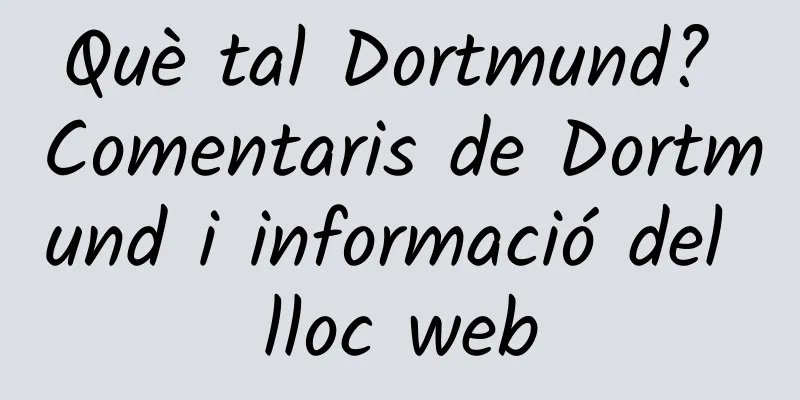 Què tal Dortmund? Comentaris de Dortmund i informació del lloc web