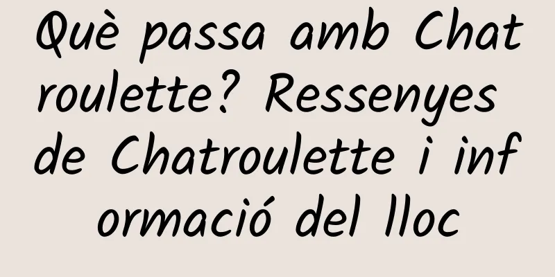 Què passa amb Chatroulette? Ressenyes de Chatroulette i informació del lloc