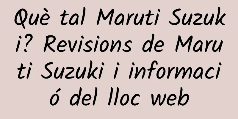 Què tal Maruti Suzuki? Revisions de Maruti Suzuki i informació del lloc web