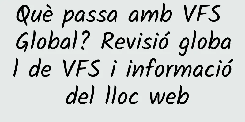 Què passa amb VFS Global? Revisió global de VFS i informació del lloc web