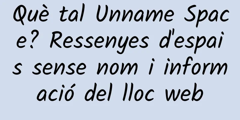Què tal Unname Space? Ressenyes d'espais sense nom i informació del lloc web