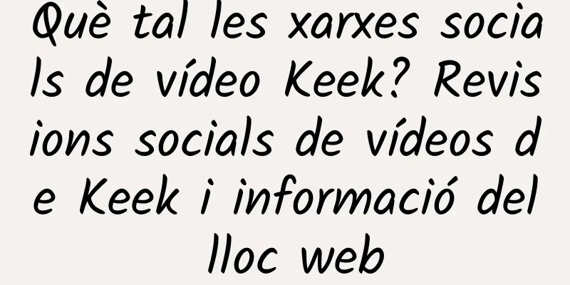 Què tal les xarxes socials de vídeo Keek? Revisions socials de vídeos de Keek i informació del lloc web