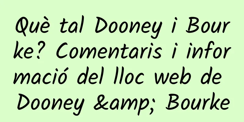 Què tal Dooney i Bourke? Comentaris i informació del lloc web de Dooney & Bourke