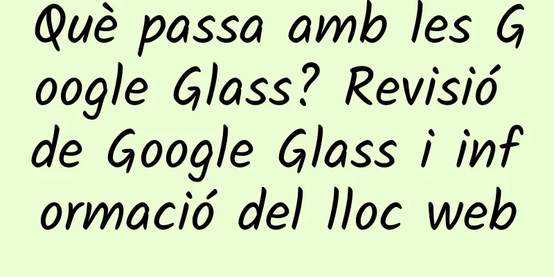 Què passa amb les Google Glass? Revisió de Google Glass i informació del lloc web