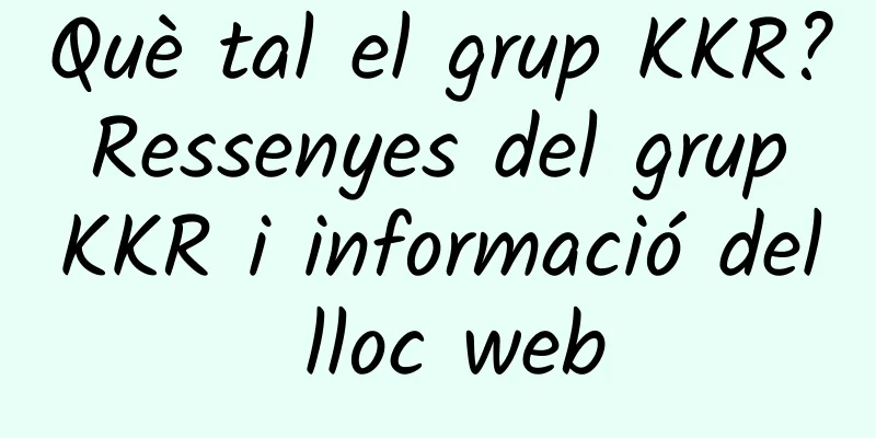 Què tal el grup KKR? Ressenyes del grup KKR i informació del lloc web