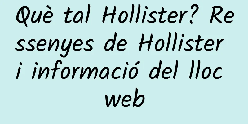 Què tal Hollister? Ressenyes de Hollister i informació del lloc web