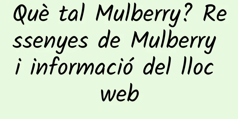Què tal Mulberry? Ressenyes de Mulberry i informació del lloc web