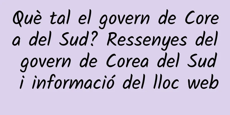 Què tal el govern de Corea del Sud? Ressenyes del govern de Corea del Sud i informació del lloc web