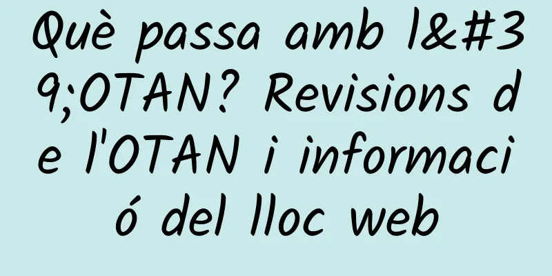 Què passa amb l'OTAN? Revisions de l'OTAN i informació del lloc web