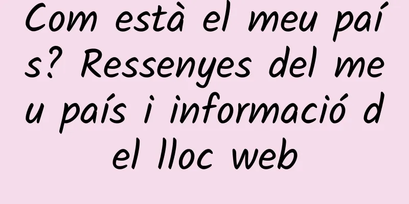 Com està el meu país? Ressenyes del meu país i informació del lloc web