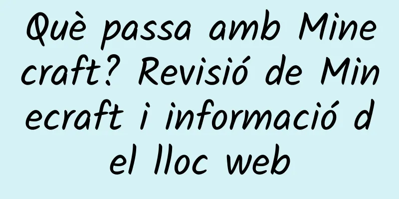 Què passa amb Minecraft? Revisió de Minecraft i informació del lloc web