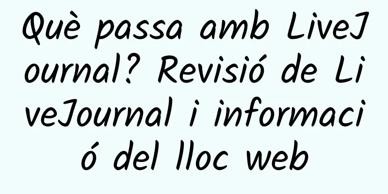 Què passa amb LiveJournal? Revisió de LiveJournal i informació del lloc web