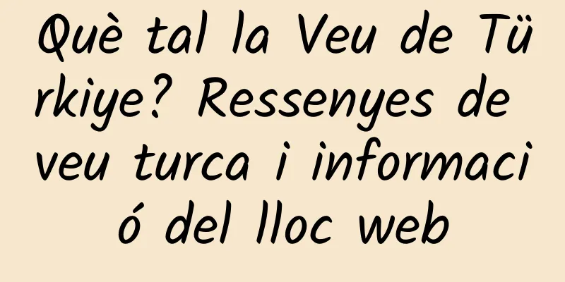 Què tal la Veu de Türkiye? Ressenyes de veu turca i informació del lloc web