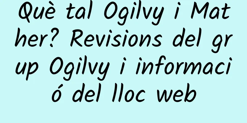 Què tal Ogilvy i Mather? Revisions del grup Ogilvy i informació del lloc web