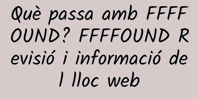 Què passa amb FFFFOUND? FFFFOUND Revisió i informació del lloc web