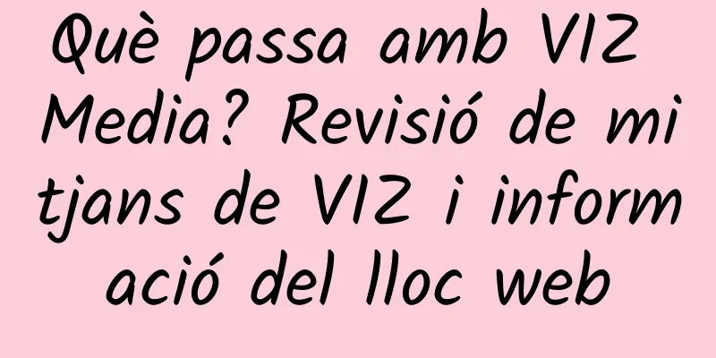 Què passa amb VIZ Media? Revisió de mitjans de VIZ i informació del lloc web