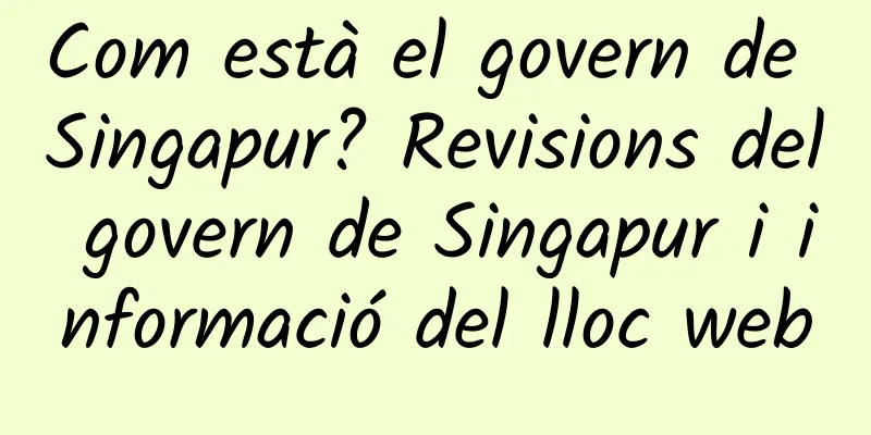 Com està el govern de Singapur? Revisions del govern de Singapur i informació del lloc web