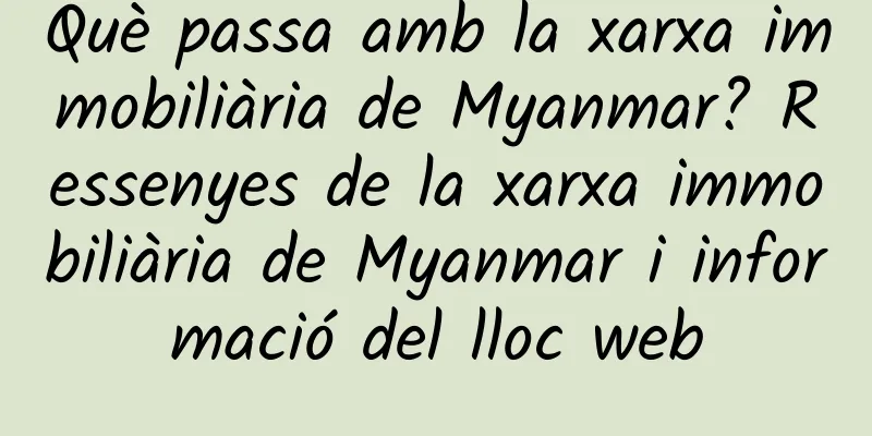 Què passa amb la xarxa immobiliària de Myanmar? Ressenyes de la xarxa immobiliària de Myanmar i informació del lloc web
